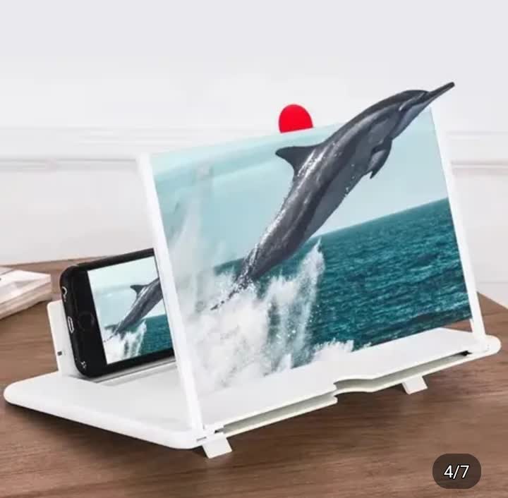 Écran Agrandisseur de Téléphone Portable – Support Pliable HD