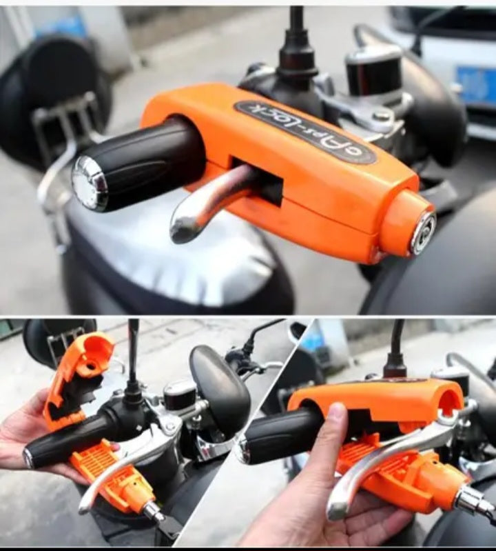 Antivol moto sans alarme orange