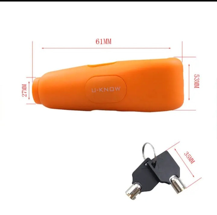 Antivol moto avec alarme orange